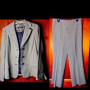 Dana Buchman brown houndstooth suit set